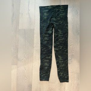 Size Large Spanx Look at me Now green camo leggings.